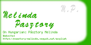 melinda pasztory business card